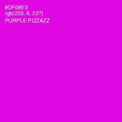 #DF08E3 - Purple Pizzazz Color Image